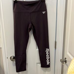 Reebok Black Leggings Athletic Bottoms